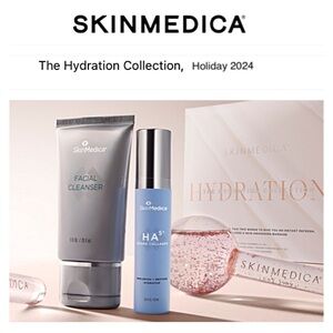 NIB SKINMEDICA HYDRATION COLLECTION HA5 Hydra Collagen, Cleanser, Cooling Globes